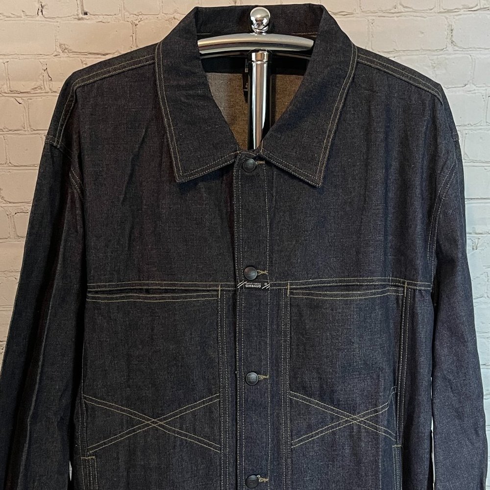 NWT VINTAGE 90'S MARITHE FRANCOIS GIRBAUD MEN'S X FRAME DENIM JACKET 2XL 3XL